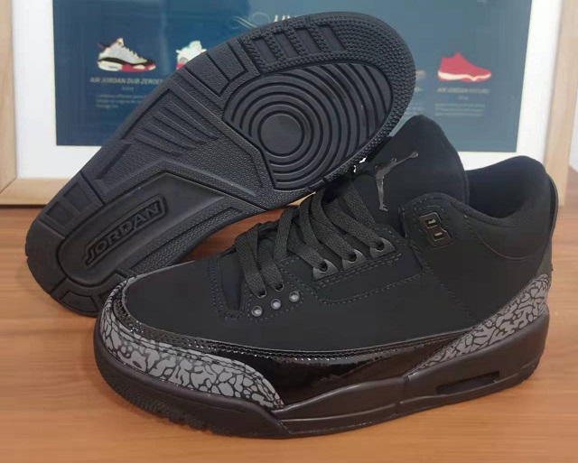 Women Air Jordan 3 Black Cat